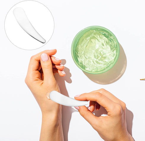 Stainless Steel Facial Cream Spatula, Makeup Supply Spoon, Cream Applicator, Truly Beauty Remover Tools.