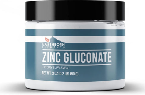 Earthborn Elements Zinc Gluconate 3 oz | Always Pure, No Fillers or Additives