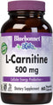 BlueBonnet 500 mg L-Carnitine Vitamin Capsules, White, 60 Count
