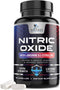 Extra Strength Nitric Oxide Supplement, L Arginine 3X Strength, Citrulline Malate, 60 Capsules
