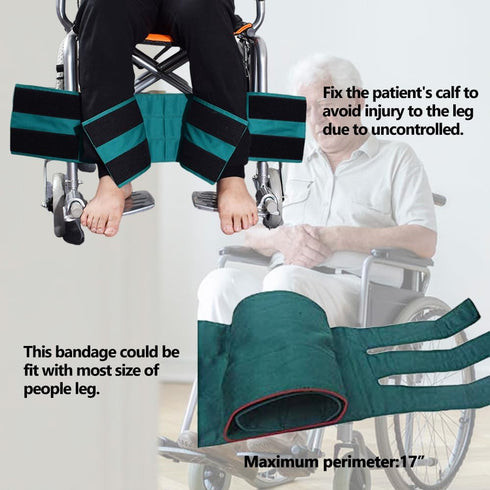 MESINURS Wheelchair Leg Restraint Straps - Safety Foot Support for Elderly & Disabled Transport, Secure Positioning