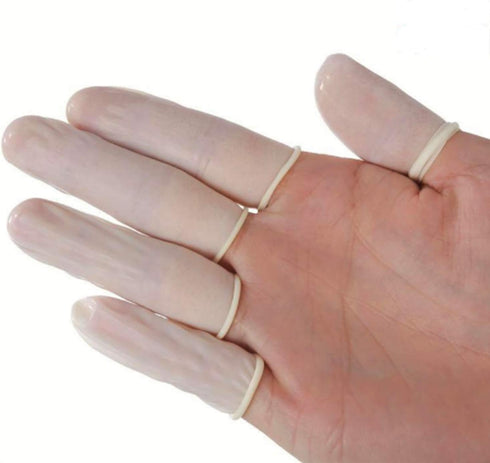 Large Latex Finger Cots, Anti Static Rubber Fingertip Protective Cots (400 Pcs for Electronic Repair)