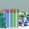 MOLKASIA 2-3 Trash Bags Gallon Drawstring Small Garbage Bags for Office Kitchen Bedroom Colorful Portable Thickened