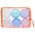 Travel Accessories Toiletry Containers, 1 oz Plastic Jars for Creams, Leak Proof Lids, Compact Travel Size (6 Pieces)