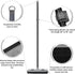 Pet Hair Removal Rubber Broom with Squeegee, 59" Telescoping Handle Carpet Rake for Pet Hair