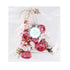 Lurrose 4pcs Clip Decorations for Hairpins, Rhinestone Floral Headwear, Pink Crystal Gold Clips for Women