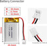 EEMB Lithium Polymer Battery 3.7V 300mAh 602030 Lipo Rechargeable Battery Pack with Wire JST Connector for Speaker and Wireless Device- Confirm Device & Connector Polarity Before Purchase