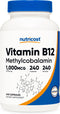 Nutricost Vitamin B12 (Methylcobalamin) 1000mcg, 240 Vegetarian Capsules, Non-GMO & Gluten Free