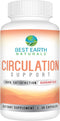 Best Earth Naturals Circulation Supplement - 30 Capsules for Optimal Balanced Formula Circulatory Support (30-Day