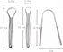 Tongue Scraper Cleaner (3 Pcs), Best Stainless Steel Seller, Use Mouth Wash, Toothpaste for Bad Breath, Handy Travel