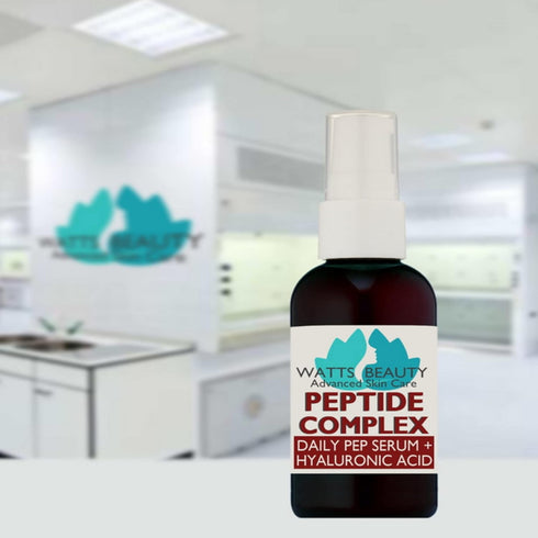 Peptide Anti-Aging Face Serum - Daily Face Care with Hyaluronic Acid and Collagen Boosting Peptides - 1 oz