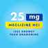 Bonine Non-Drowsy Motion Sickness Relief, Chewable Tablets with Meclizine HCL 25mg, Raspberry Flavor, 28 Tablets