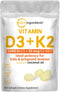 Micro Ingredients Vitamin D3 1,000 iu Plus K2 (MK-7) 25 mcg, 300 Virgin Coconut Oil Softgels | 2 in 1 Vitamins D & K