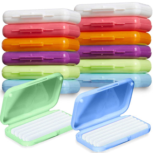 Braces Wax for Teeth, 12 Pack Dental Care Orthodontic Wax for Braces Wearers, Colorful