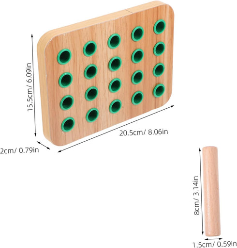 UPKOCH Wooden Dexterity Training Board - Occupational Therapy Finger Strength Tool