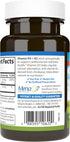 Carlson Vitamin D3 + K2, 50 mcg (2000 IU) Vitamin D3 & 90 mcg Vitamin K2, 120 Capsules