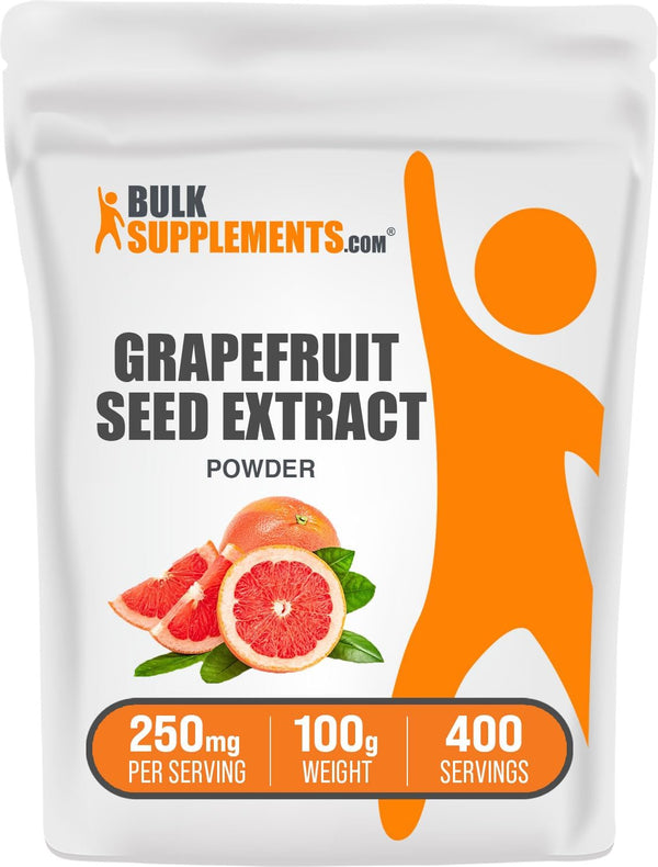 BulkSupplements.com Grapefruit Seed Extract Powder, Herbal Supplement, Gluten Free, 250mg per Serving, 100g (3.5 oz)