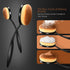 Yoseng Oval Makeup Brushes Set, 10 Pcs Professional Toothbrush Foundation, Contour, Concealer, Eyeliner Brushes with