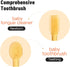 Silicone Baby Toothbrush & Tongue Cleaner, Infant Toothbrush 0-6 & 6-12 Months, Baby Oral Cleaner