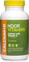 Noor Vitamins Halal Calcium Plus Vitamin D - 600 mg Calcium & 800 IU D2 per Tablet - 120 Tablets