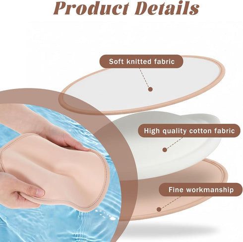 YQQYG 2 Pack Packs Pcs Castor Oil Wrap, Soft Cotton Castor Oil Pads for Breast, Reusable Anti-Leakage Caster Breast