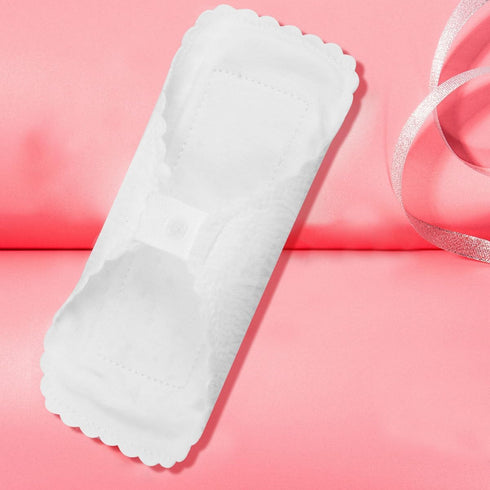 HOODANCOS 3pcs 18cm Reusable Cotton Sanitary Pads Washable Panty Liners with Lace Edge Soft Breathable Feminine Care