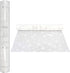 AnapoliZ Christmas Cellophane Wrap Roll, 100’ Ft. Long X 16” Wide, Crystal Clear with Snowflakes