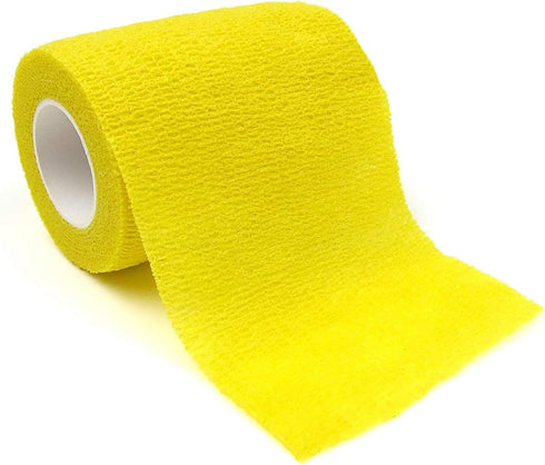 6 Pack Self-Adhesive Elastic Bandage Wrap 3” x 5 Yards Stretch Tape for First Aid, Sports, Wrist, Ankle (6 Colors)