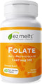 EZ Melts Dissolvable Folate, 1,667 mcg, L-Methylfolate, Sugar-Free, 2-Month Supply
