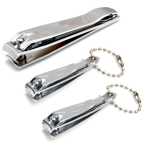 Sharp Sturdy Nail Clippers Set (3 Pack) with Nail File, Toenail & Fingernail Clippers Gift Set for Men and Women