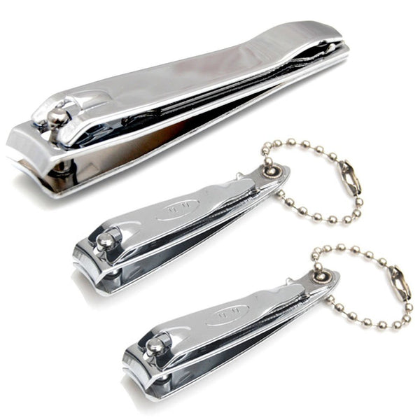 Sharp Sturdy Nail Clippers Set (3 Pack) with Nail File, Toenail & Fingernail Clippers Gift Set for Men and Women