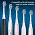 Replacement Brush Heads, 10 Count Compatible with Philips Sonicare Electric Toothbrush, Charcoal/Blue Refills