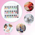 JIASHENG Two Nail Polish Organizer Case Holders, 48 Bottles Storage Box with Adjustable Space Divider
