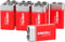 KINGCELL 9V Batteries 8 Pack, Alkaline Hight Performance 9 Volt Battery with 7-Year