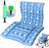 Inflatable Anti-Decubitus Seat Cushion for Wheelchair, Breathable Backrest Air Cushion for Pressure Sores Pain Relief