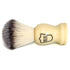 Parker Synthetic Shaving Brush, Faux Cream Handle, Stand Included