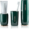 Luxury Green Plastic Travel Toothbrush Holder Case with Cover, Portable Cup, Storage Container for School, Camping,
