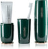Luxury Green Plastic Travel Toothbrush Holder Case with Cover, Portable Cup, Storage Container for School, Camping,