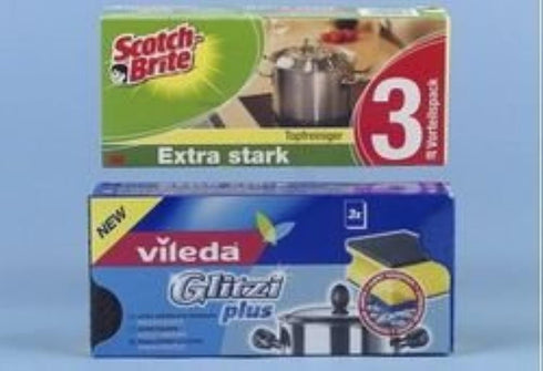 Vileda Glitzi Plus Washing Up Sponge/Thorough, Hygienic and Absorbent by