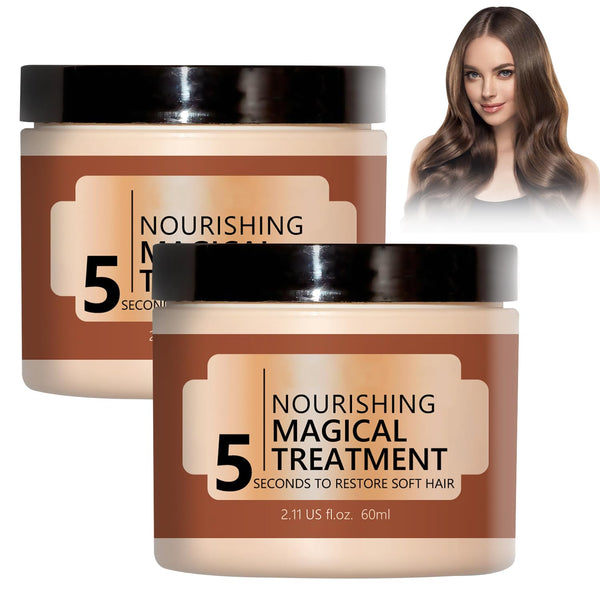 OUHOE Nourishing Magical Treatment - Magical Hair Mask, Deep Conditioner for Dry Damaged Hair (2Pcs)