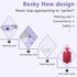 Besky Portable Cordless Menstrual Heating Pad for Cramps, 3 Heat Levels, Rechargeable Small Heating Pad for Pain Relief