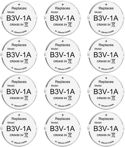 Abeden B3V 1A Lithium Replacement Battery, 12 Pack Compatible with High Tech Pet Electronic Collar Model MS-4 MS-5