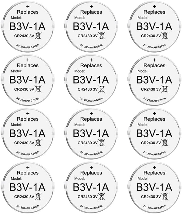 Abeden B3V 1A Lithium Replacement Battery, 12 Pack Compatible with High Tech Pet Electronic Collar Model MS-4 MS-5