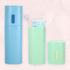 VOCOSTE 2pcs Toothbrush Travel Case, Lightweight PP Holders for Travel Business, Green Blue, 7.68"x2.36"