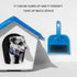 Mini Dustpan and Broom Set (Blue) Portable Plastic Brush for Desk, Home, Kitchen, and Small Animal Cleaning