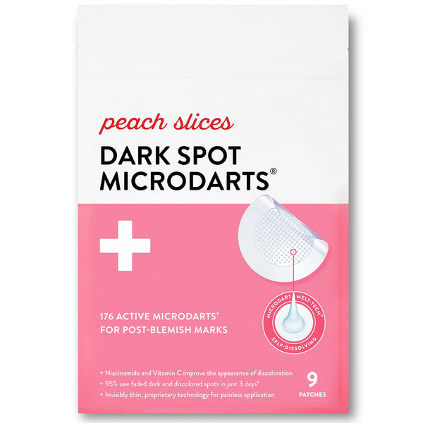 Peach Slices Dark Spot MicroDarts | For Dark Spots and Post-Blemish Redness, 9 Patches
