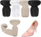 Heel Cushion Inserts, Heel Grips Shoe Pads for Women, Anti Slip Back of Loose Heel Shoes for High Heels (10 Pcs)