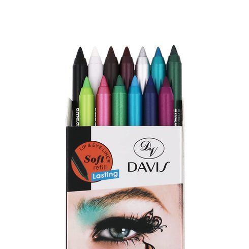13 Colors Eyeliner Pencil, Colorful Eye Shadow Pencil, Eyebrow Pen for Women, Glitter Matte Eye&Lip Liner Makeup