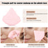 JASSINS 8 Pcs Cotton Powder Puff Face, Triangle Super Soft for Makeup Setting, Concealer, and Blush (Pink)