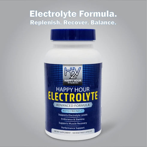 Electrolyte Pill Supplement, 100 Pills, Vegetarian Capsules with Magnesium, Potassium, Sodium & Calcium for Hydration